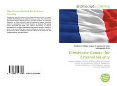 Bookcover of Directorate-General for External Security
