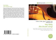 Hey Baby (No Doubt song) kitap kapağı