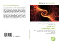 Bookcover of Black hole thermodynamics