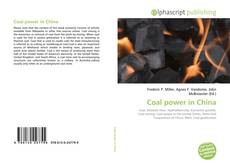 Coal power in China的封面