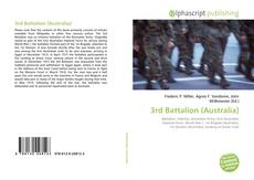 3rd Battalion (Australia)的封面