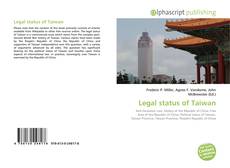 Legal status of Taiwan的封面