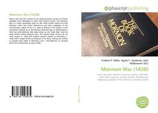 Copertina di Mormon War (1838)