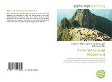 Copertina di Back-to-the-land Movement