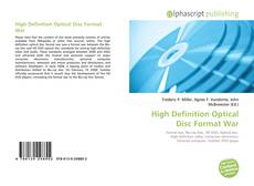Capa do livro de High Definition Optical Disc Format War 