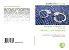 Bookcover of Administrative detention