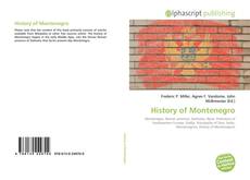 Bookcover of History of Montenegro