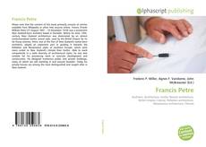 Francis Petre的封面