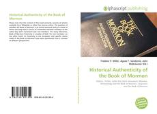 Bookcover of Historical Authenticity of the Book of Mormon