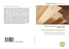 Borítókép a  Early Modern Literature - hoz