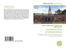 Portada del libro de Ecuadorian War of Independence