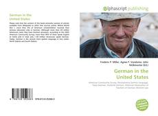 Buchcover von German in the United States