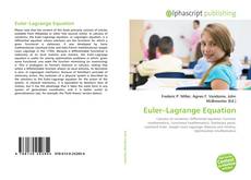 Bookcover of Euler–Lagrange Equation