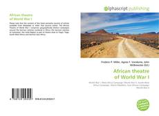 Bookcover of African theatre of World War I