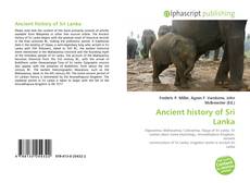 Portada del libro de Ancient history of Sri Lanka