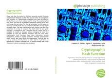 Cryptographic hash function的封面