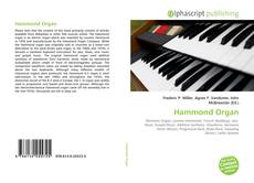 Обложка Hammond Organ