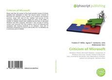 Criticism of Microsoft kitap kapağı