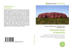 Colonial Forces of Australia kitap kapağı