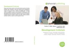Buchcover von Development Criticism