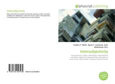 Bookcover of Intersubjectivity