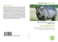 Portada del libro de Javan Rhinoceros