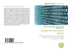 Copertina di History of information theory