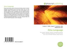 Ainu Language kitap kapağı