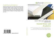 Copertina di Harold Pinter and Academia