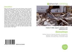 Capa do livro de Demolition 