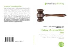 Borítókép a  History of competition law - hoz