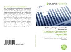 Capa do livro de European Community regulation 