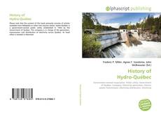 Bookcover of History of Hydro-Québec