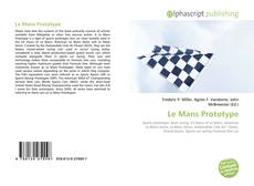 Buchcover von Le Mans Prototype