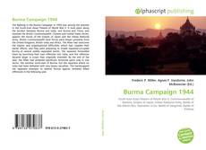 Borítókép a  Burma Campaign 1944 - hoz