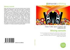 Couverture de Mixing console