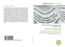 Bookcover of Formal language