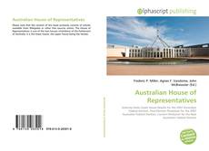 Copertina di Australian House of Representatives