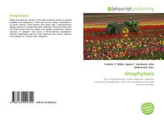 Couverture de Anaphylaxis