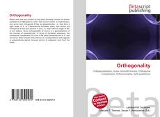 Bookcover of Orthogonality