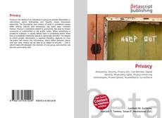 Couverture de Privacy