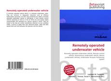 Capa do livro de Remotely operated underwater vehicle 