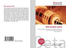 Capa do livro de Old master print 