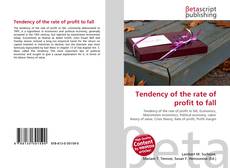 Couverture de Tendency of the rate of profit to fall