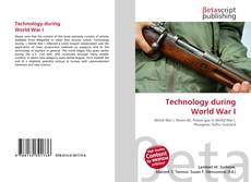 Technology during World War I kitap kapağı