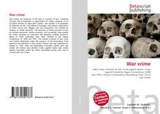 Capa do livro de War crime 