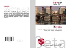 Capa do livro de Zaibatsu 