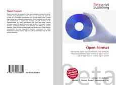 Capa do livro de Open Format 
