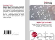 Copertina di Topological defect