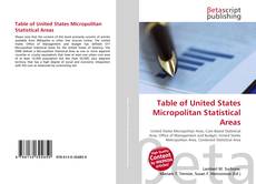Copertina di Table of United States Micropolitan Statistical Areas